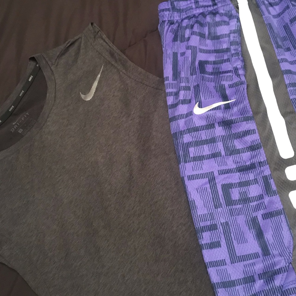 NIKE WORKOUT GEAR MENS SMALL SHIRT YOUTH XL SHORTS